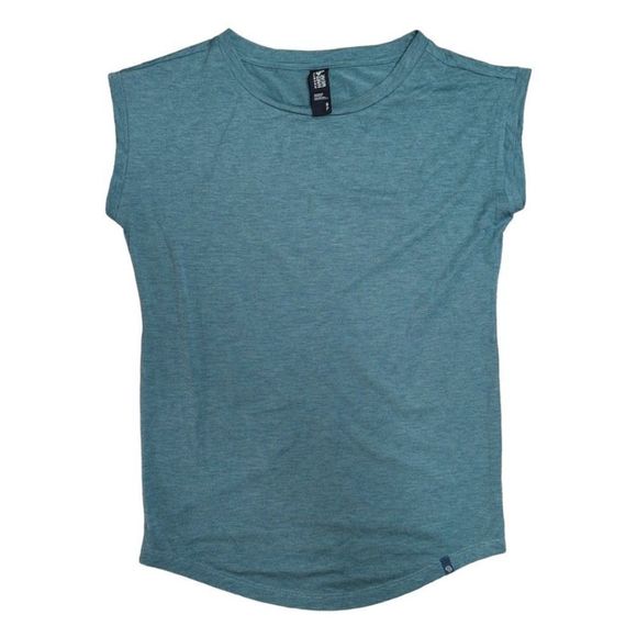 Mountain hardwear rolled sleeve muscle tank shirt split back green - Picture 1 of 8